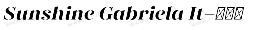 Sunshine Gabriela It字体转换